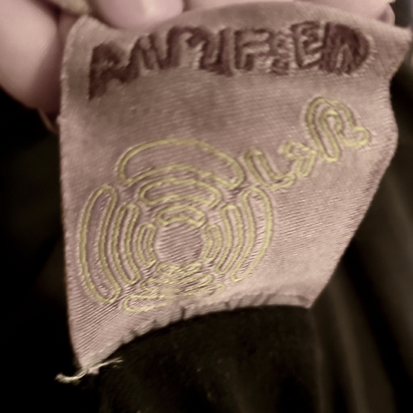 Rolling Stones Black T-shirt Silver Embellishments Vintage 100%Viscose L - Picture 5 of 8